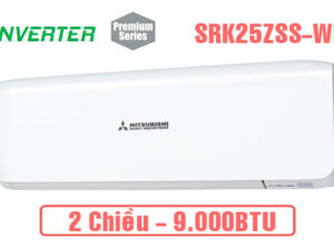 Điều hòa Mitsubishi Heavy 9000BTU 2 chiều inverter SRK25ZSS-W5