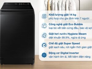 Máy giặt Samsung Inverter 14 kg WA14CG5886BVSV